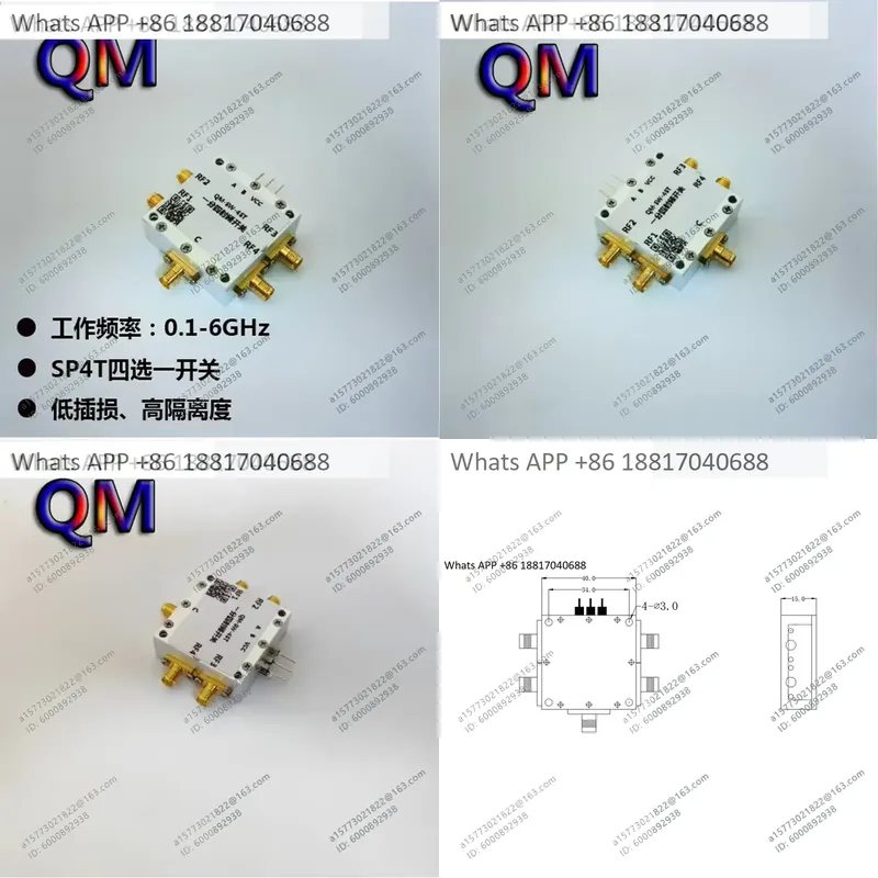1PC for QM-SW-4ST 0.1-6 GHz SP - Qm Electronics & Repair Services recension och pris